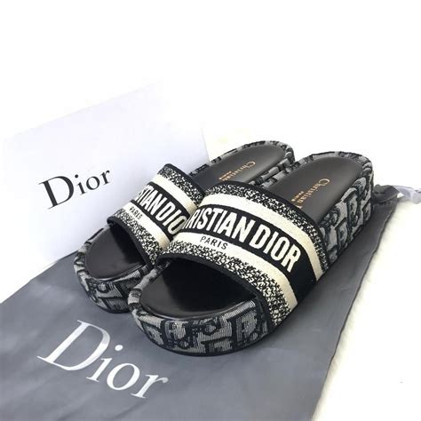 dior shoes polka dot|Dior wedge slide sandals.